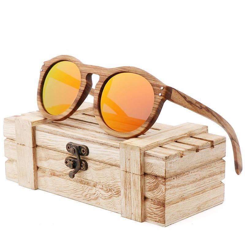 Classic Style Wood Retro Style Sunglasses For Men And Women Sunglasses Stylish New Frames Round Shape Sunglasses Frame Round Polarized