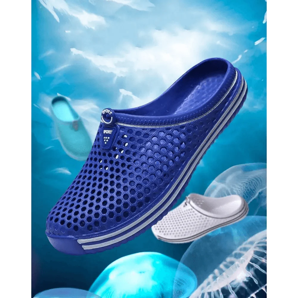Classic Women Shoes Beach Closed Toe Slippers Unisex Hollow Out Casual Couple Flip Flops Garden Clogs Non-slide Men And Women Slippers