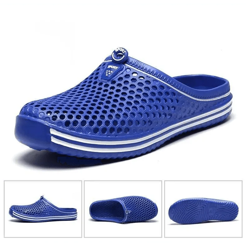 Classic Women Shoes Beach Closed Toe Slippers Unisex Hollow Out Casual Couple Flip Flops Garden Clogs Non-slide Men And Women Slippers