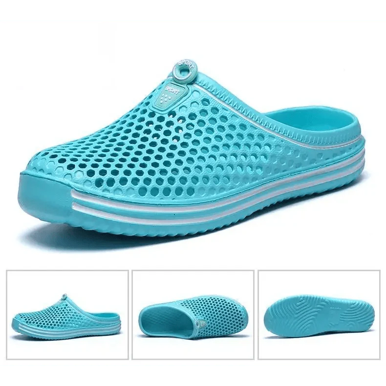 Classic Women Shoes Beach Closed Toe Slippers Unisex Hollow Out Casual Couple Flip Flops Garden Clogs Non-slide Men And Women Slippers