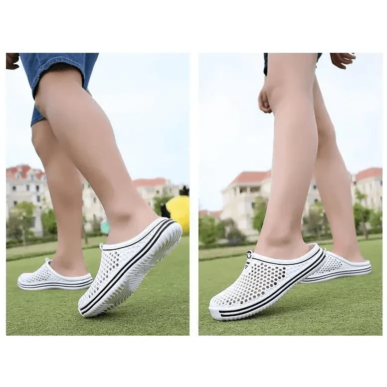 Classic Women Shoes Beach Closed Toe Slippers Unisex Hollow Out Casual Couple Flip Flops Garden Clogs Non-slide Men And Women Slippers