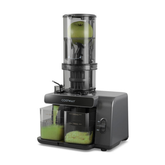 Cold Press Juicer with 5.3 Inches Feed Chute High Juice Yield and Reverse Function