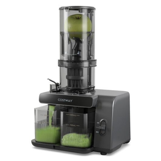 Cold Press Juicer with 5.3 Inches Feed Chute High Juice Yield and Reverse Function