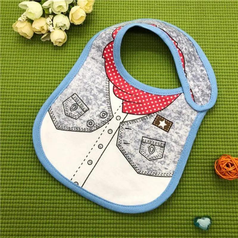 Collar Baby Festive Dress Cotton Cute Pattern Bibs for Newborn Boy Girl