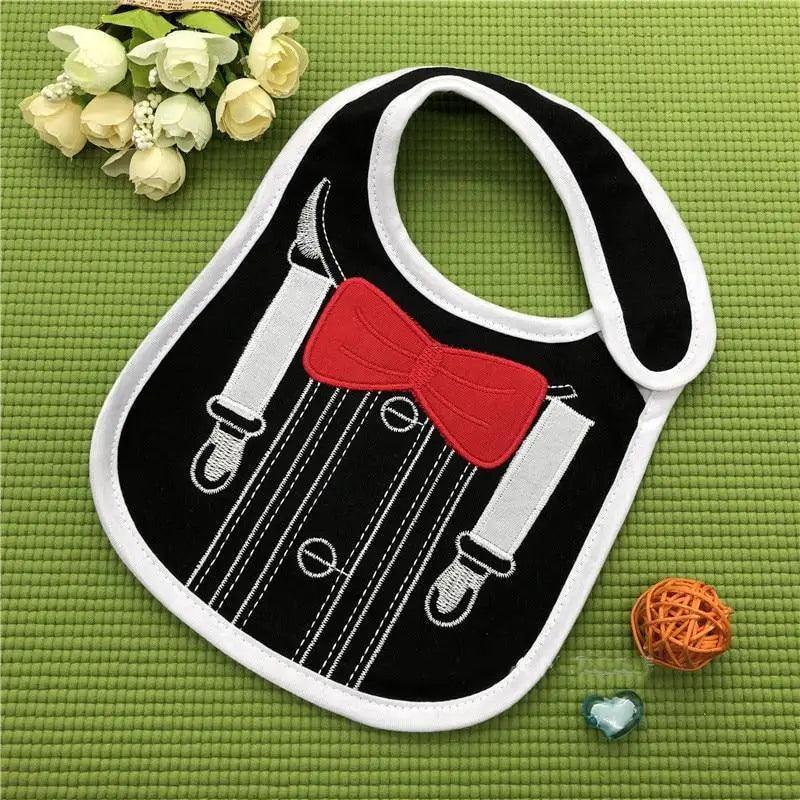 Collar Baby Festive Dress Cotton Cute Pattern Bibs for Newborn Boy Girl