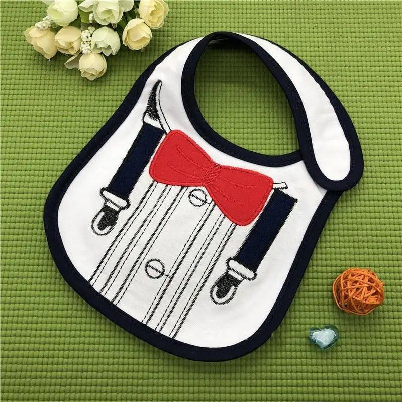 Collar Baby Festive Dress Cotton Cute Pattern Bibs for Newborn Boy Girl
