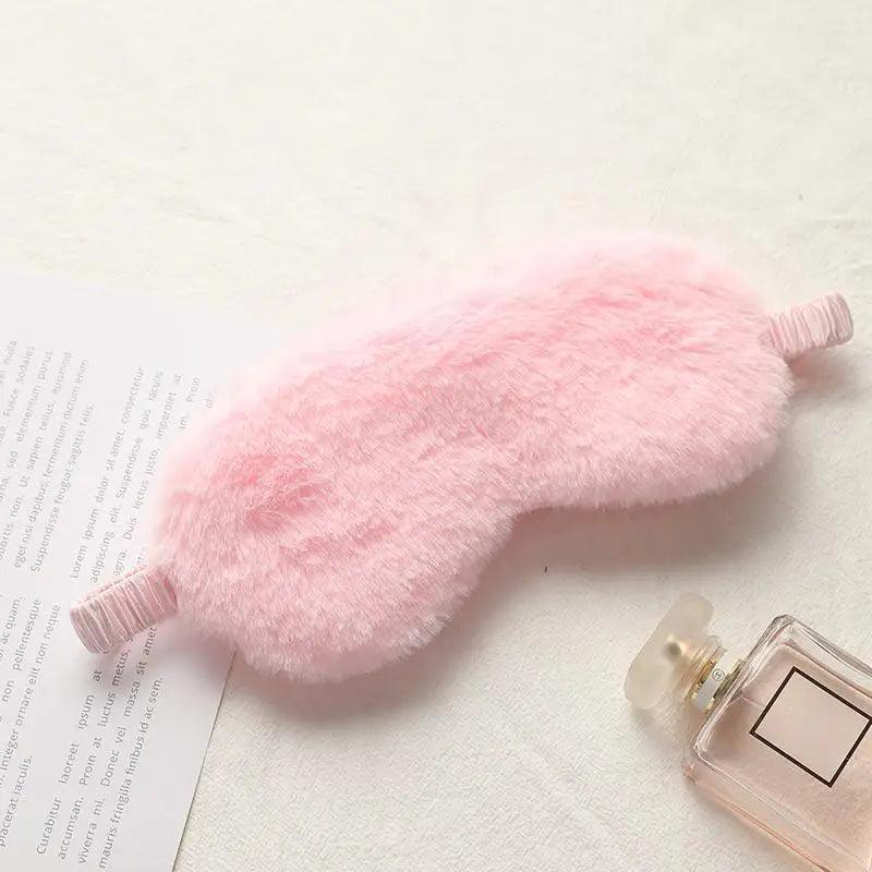 Comfortable Sleeping Mask Sleeping Blindfold Soft Plush Eye Masks Cute Plush Mask Eye Patch Excellent Gift For Travelers
