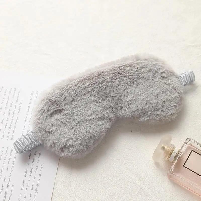 Comfortable Sleeping Mask Sleeping Blindfold Soft Plush Eye Masks Cute Plush Mask Eye Patch Excellent Gift For Travelers