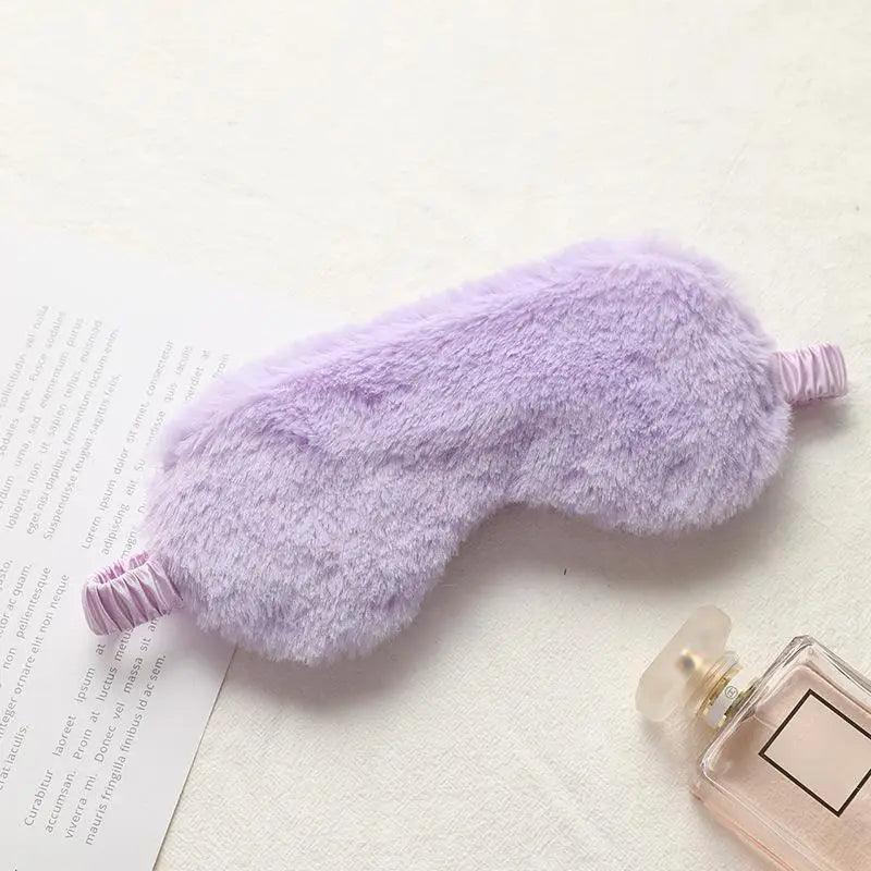 Comfortable Sleeping Mask Sleeping Blindfold Soft Plush Eye Masks Cute Plush Mask Eye Patch Excellent Gift For Travelers