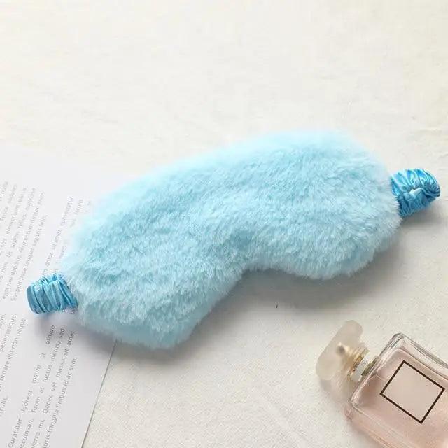 Comfortable Sleeping Mask Sleeping Blindfold Soft Plush Eye Masks Cute Plush Mask Eye Patch Excellent Gift For Travelers