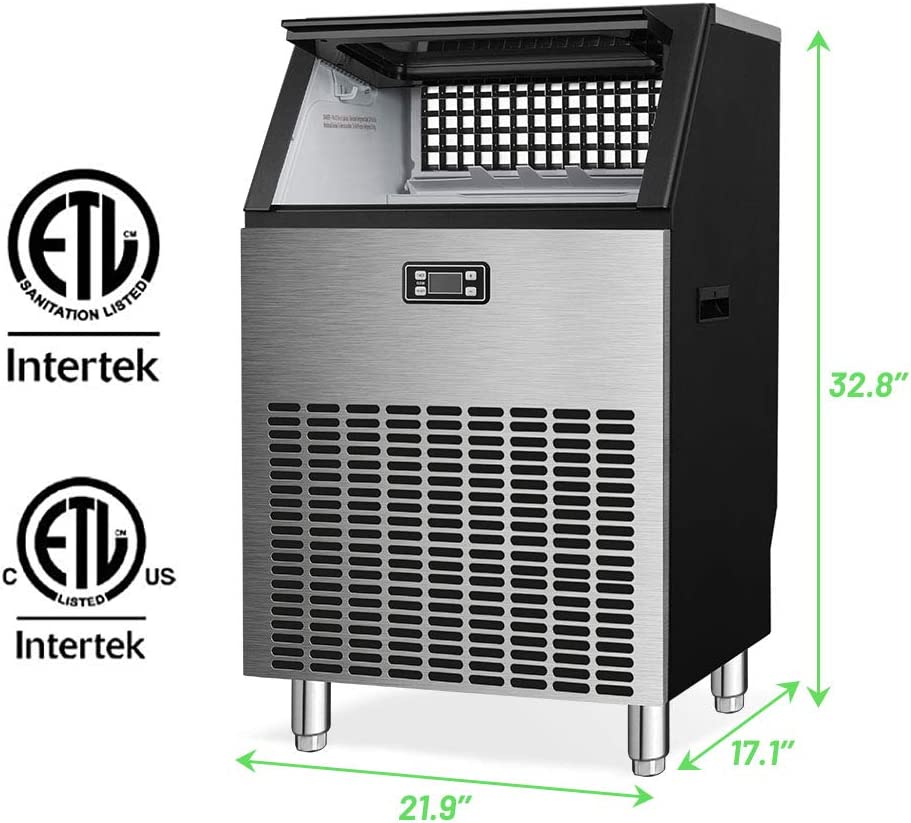 100LBS/200LBS/265LBS Freestanding Commercial Ice Maker Z5845A