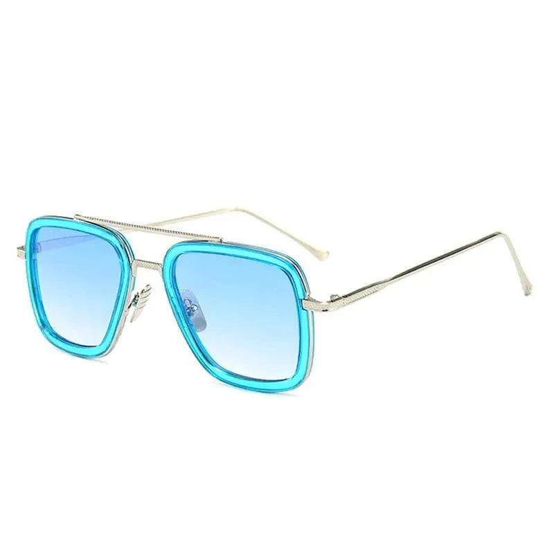 Cool Glasses Modern Elegant Cosplay Vintage Retro Sunglasses Vintage Aviator Square Sunglasses for Men Gold Frame Retro Classic Sunglasses
