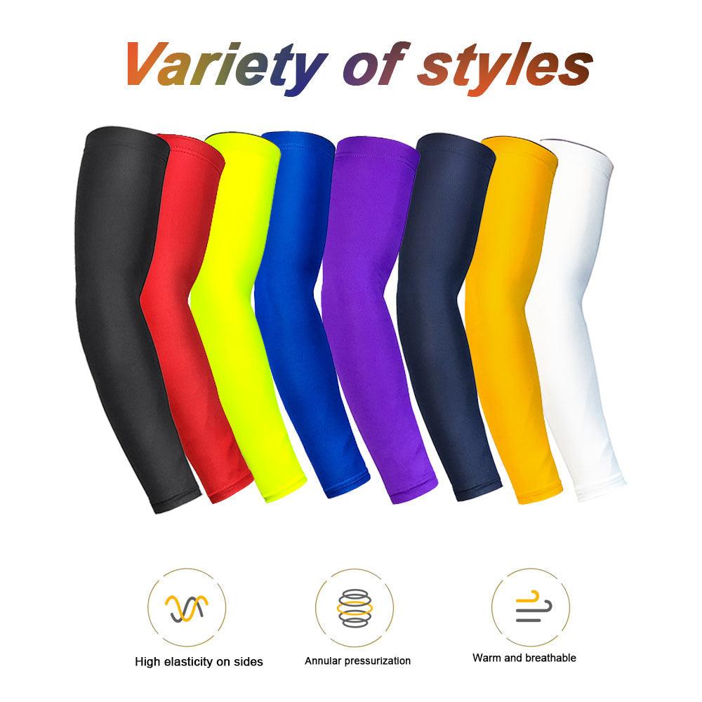 Cooling Arm Sleeves For Men Women Outdoor UV Protection Sports Sleeves For Basketball Football Volleyball Cycling UV Protection Cooling Arm Sleeves Sunblock Long Sun Sleeves Hands Arm Covers Long Sleeve For Outdoor Activity