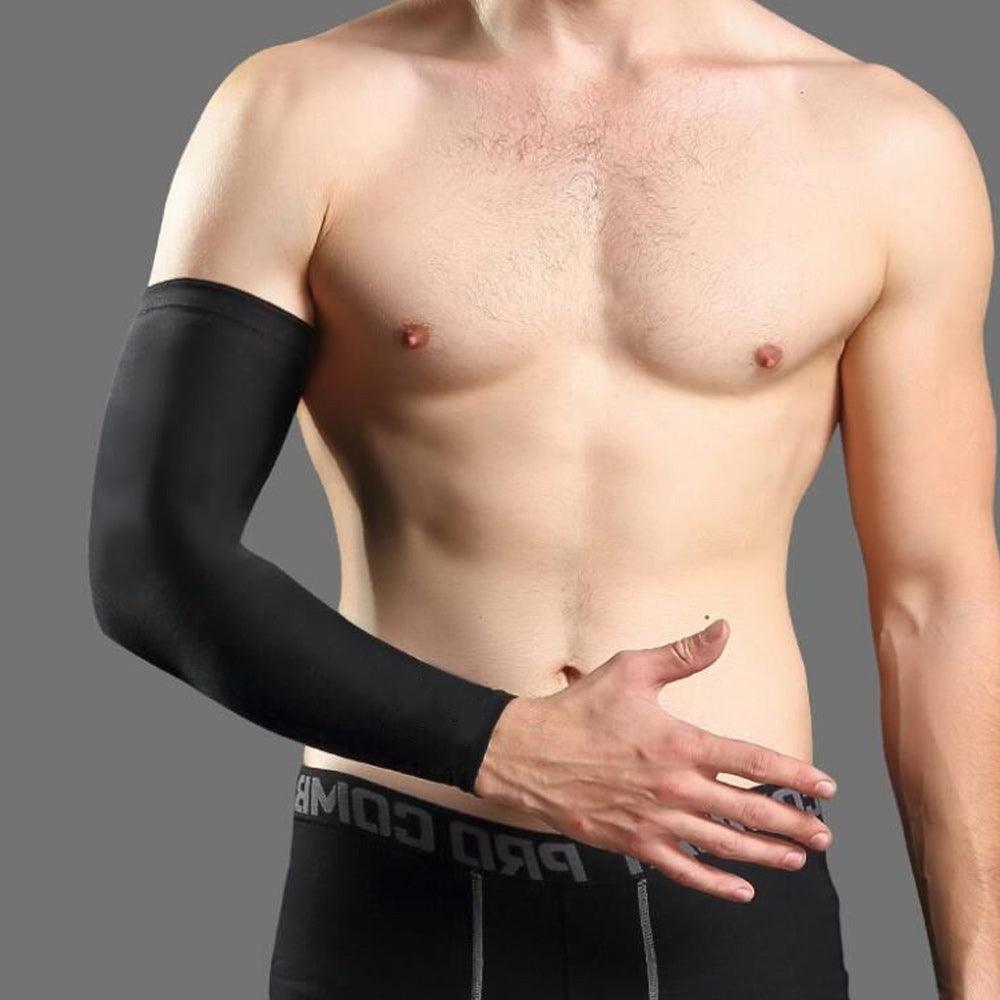 Cooling Arm Sleeves For Men Women Outdoor UV Protection Sports Sleeves For Basketball Football Volleyball Cycling UV Protection Cooling Arm Sleeves Sunblock Long Sun Sleeves Hands Arm Covers Long Sleeve For Outdoor Activity