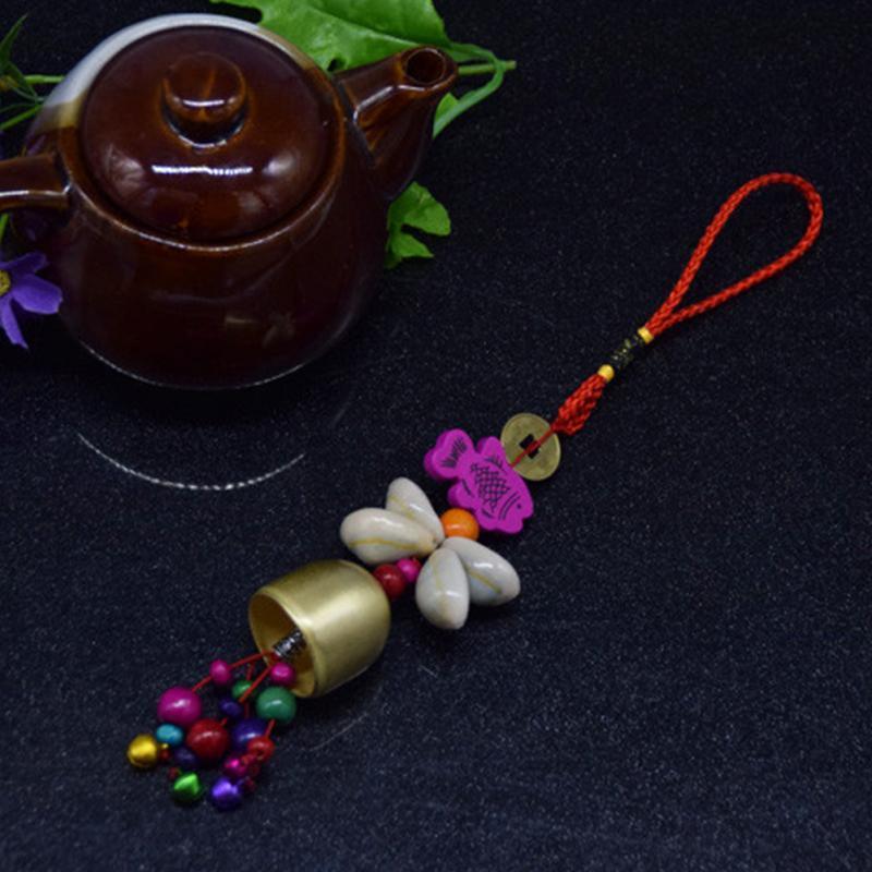 Copper Lucky Wind-chimes Style Alloy Bell Yard Garden Outdoor Living Feng Shui Wind Chimes For A Gift Home Decor For Good Luck Garden Hanging Decoration Gift