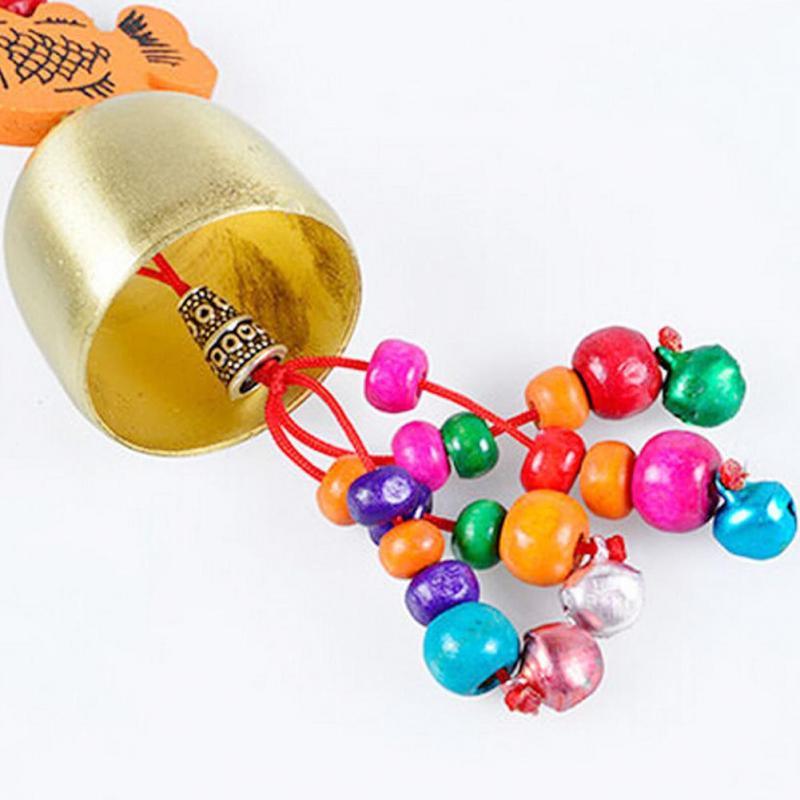Copper Lucky Wind-chimes Style Alloy Bell Yard Garden Outdoor Living Feng Shui Wind Chimes For A Gift Home Decor For Good Luck Garden Hanging Decoration Gift
