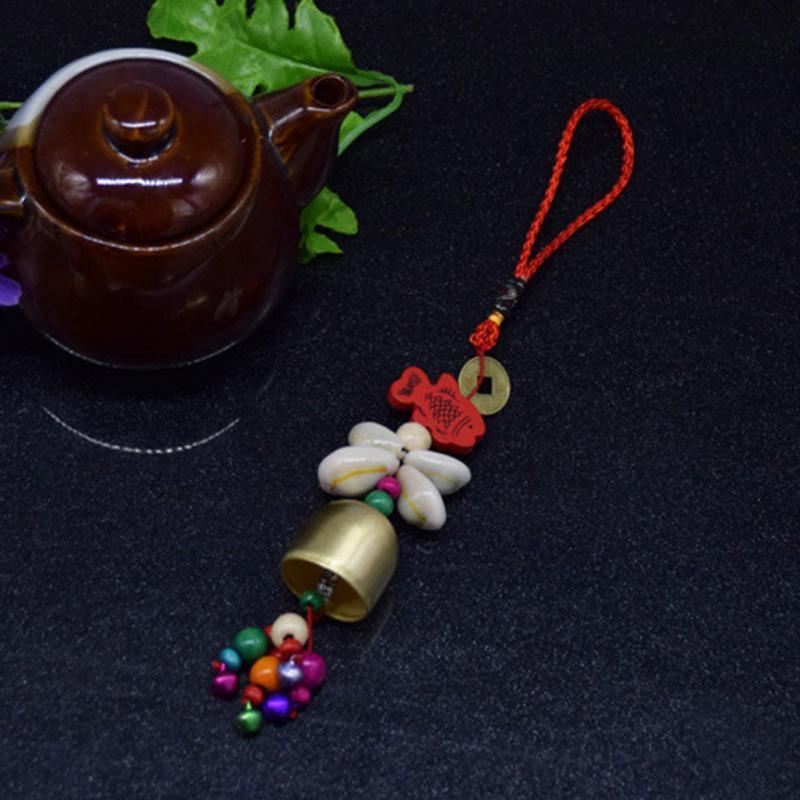 Copper Lucky Wind-chimes Style Alloy Bell Yard Garden Outdoor Living Feng Shui Wind Chimes For A Gift Home Decor For Good Luck Garden Hanging Decoration Gift