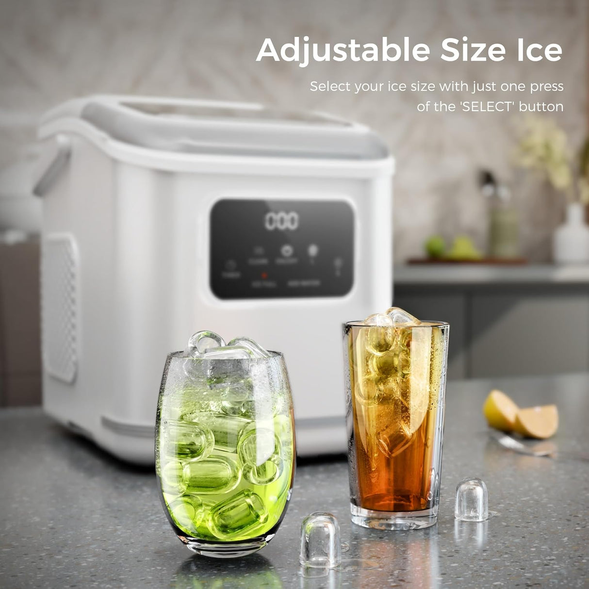 Countertop Ice Maker 9 Bullet Ice Cubes in 6 Mins, Z5812K