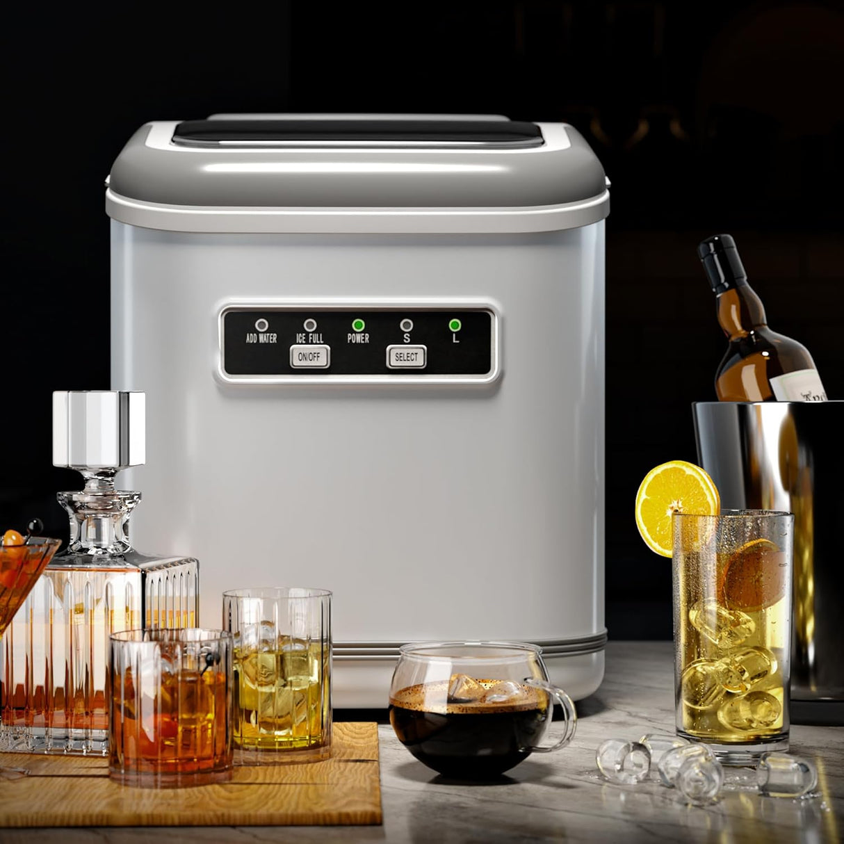 Countertop Ice Maker 9 Bullet Ice Cubes in 6 Mins, Z5812K
