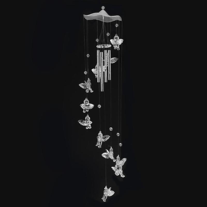 Creative Antique Wind Bells Door Hanging Home Decor Silver Wind Chimes Outdoor Yard Garden Tubes Bells Wall Hanging Home Decor Decoration Wind Chimes For Garden Gift Photography Prop