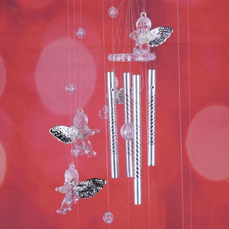 Creative Antique Wind Bells Door Hanging Home Decor Silver Wind Chimes Outdoor Yard Garden Tubes Bells Wall Hanging Home Decor Decoration Wind Chimes For Garden Gift Photography Prop