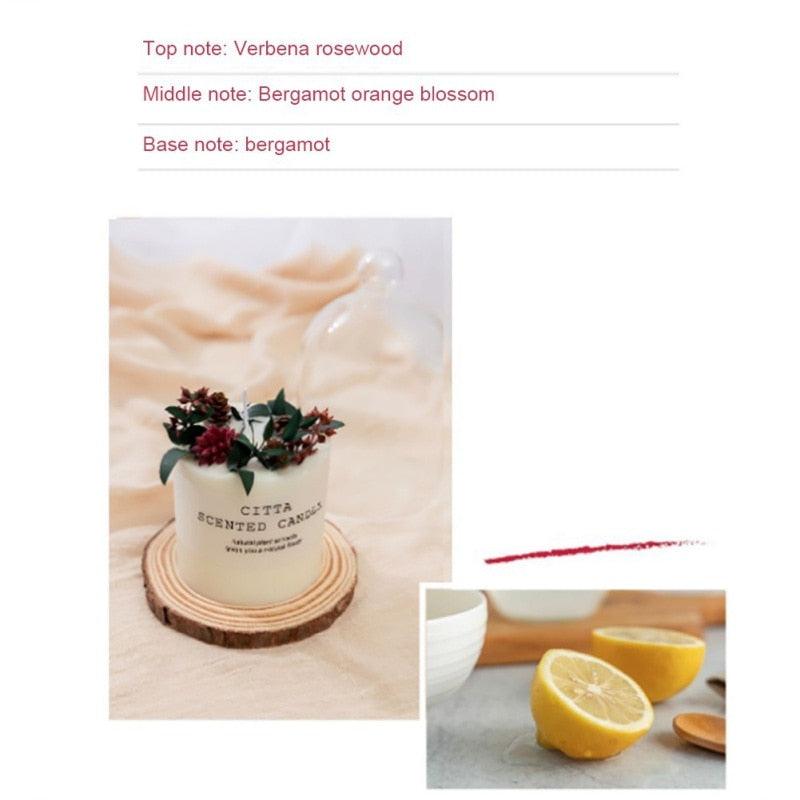 Creative Soy Wax Romantic Aromatherapy Candles Pure Natural Pillar Candles Pillar Candles Christmas Wedding Party Home Decoration Gift Wedding Party Holders