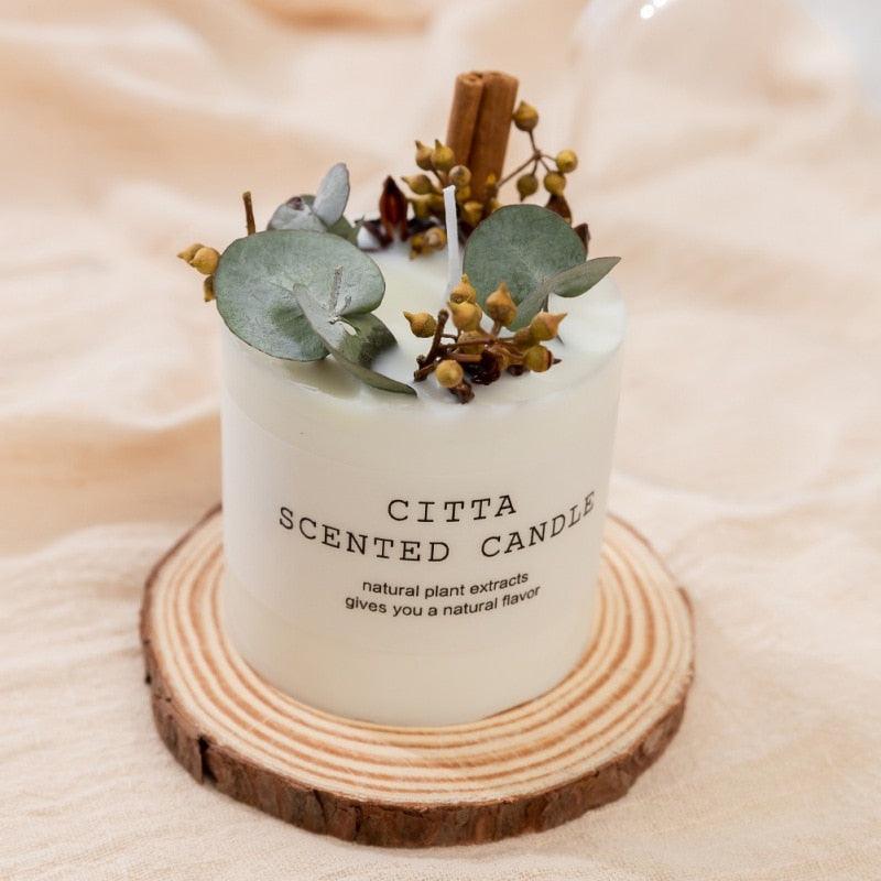 Creative Soy Wax Romantic Aromatherapy Candles Pure Natural Pillar Candles Pillar Candles Christmas Wedding Party Home Decoration Gift Wedding Party Holders