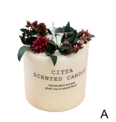 Creative Soy Wax Romantic Aromatherapy Candles Pure Natural Pillar Candles Pillar Candles Christmas Wedding Party Home Decoration Gift Wedding Party Holders