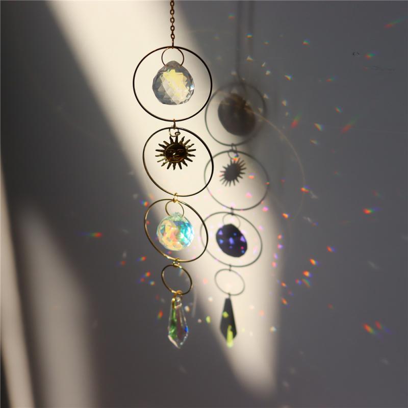 Crystal Dream Wind Chimes Dream Catcher Gifts Wall Hanging Home Decoration Window Wind Spinner OrnamentFor Bedroom Living Room Decoration Creative Girls Gifts Photography