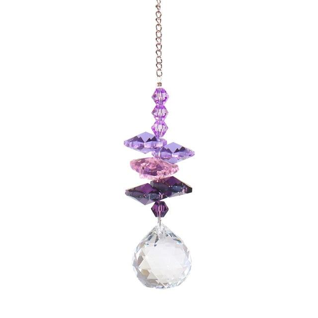 Crystal Garden Sun-catcher Hanging Crystals Prisms Ornament For Window Glass Chandelier Solar Hummingbird Owl Wind Chimes Rainbow Chaser Garden Hanging Curtain Pendant Home Decor Gift Boxed Sun Catcher Gift Idea For Mom Friends Grandma Hummingbird