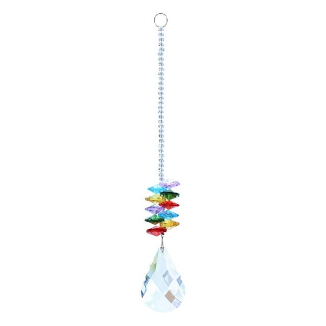 Crystal Garden Sun-catcher Hanging Crystals Prisms Ornament For Window Glass Chandelier Solar Hummingbird Owl Wind Chimes Rainbow Chaser Garden Hanging Curtain Pendant Home Decor Gift Boxed Sun Catcher Gift Idea For Mom Friends Grandma Hummingbird