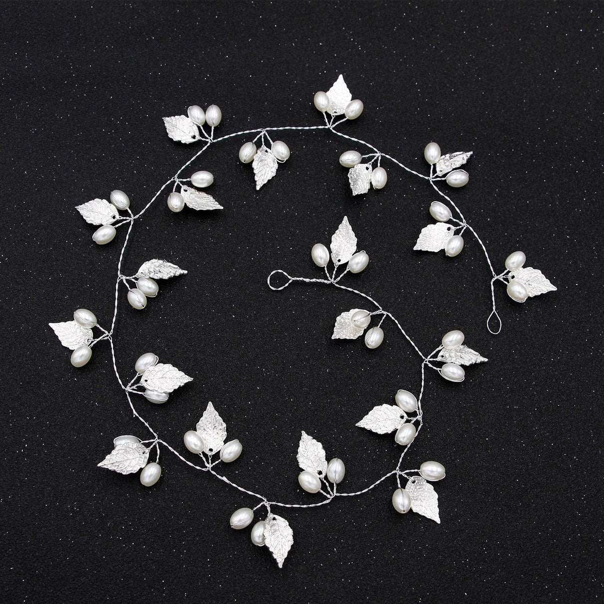 Crystal Pearl Bridal Tiaras Hairbands Hairpins Bridesmaid Diamante Hair Vine Accessories Wedding Jewelry 35cm Headwear Gorgeous Hair Accessories For Women