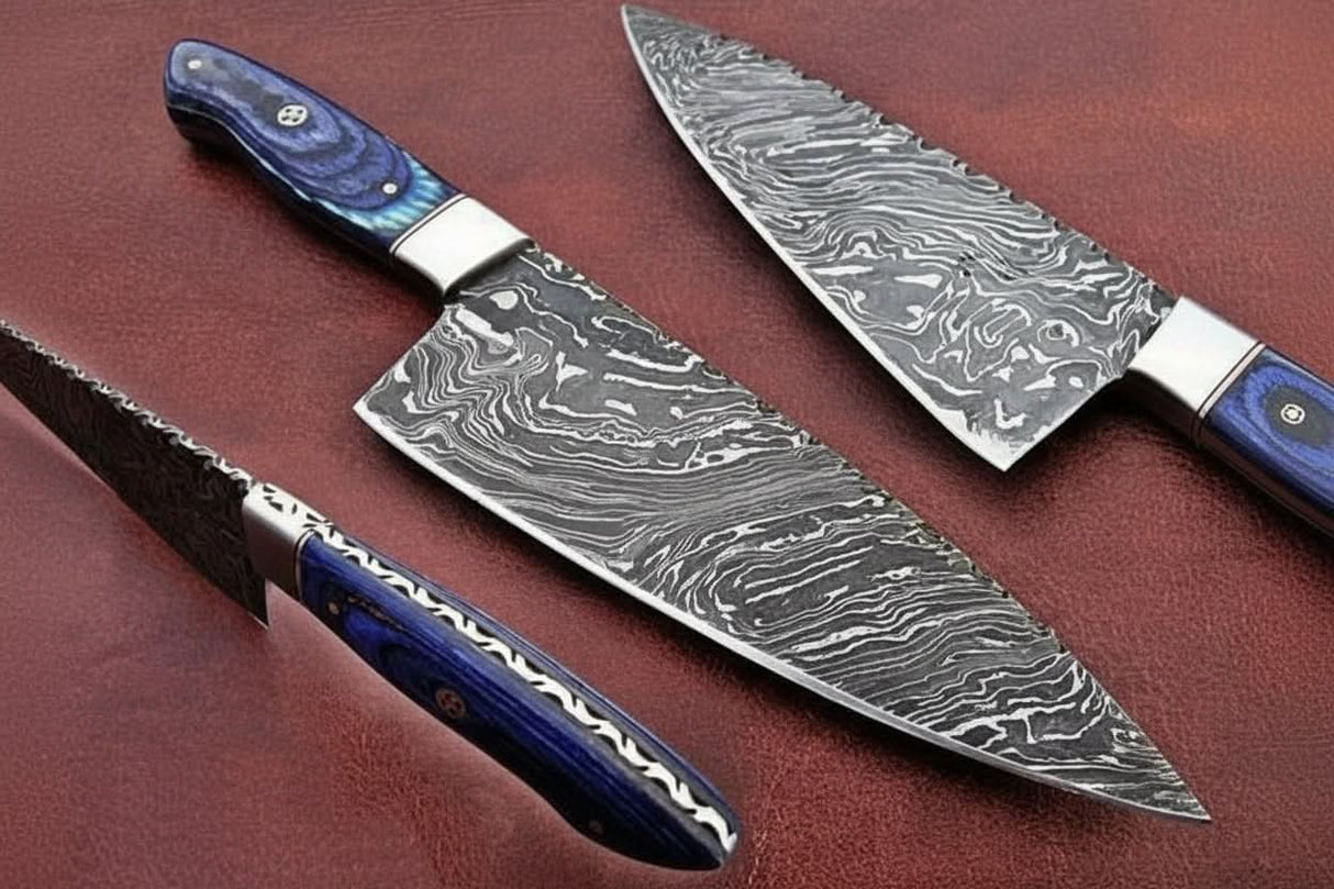 Custom Handmade Damascus Steel Full Tang Chef Knife / Vegetable Knife / Kitchen Knife DK-0130