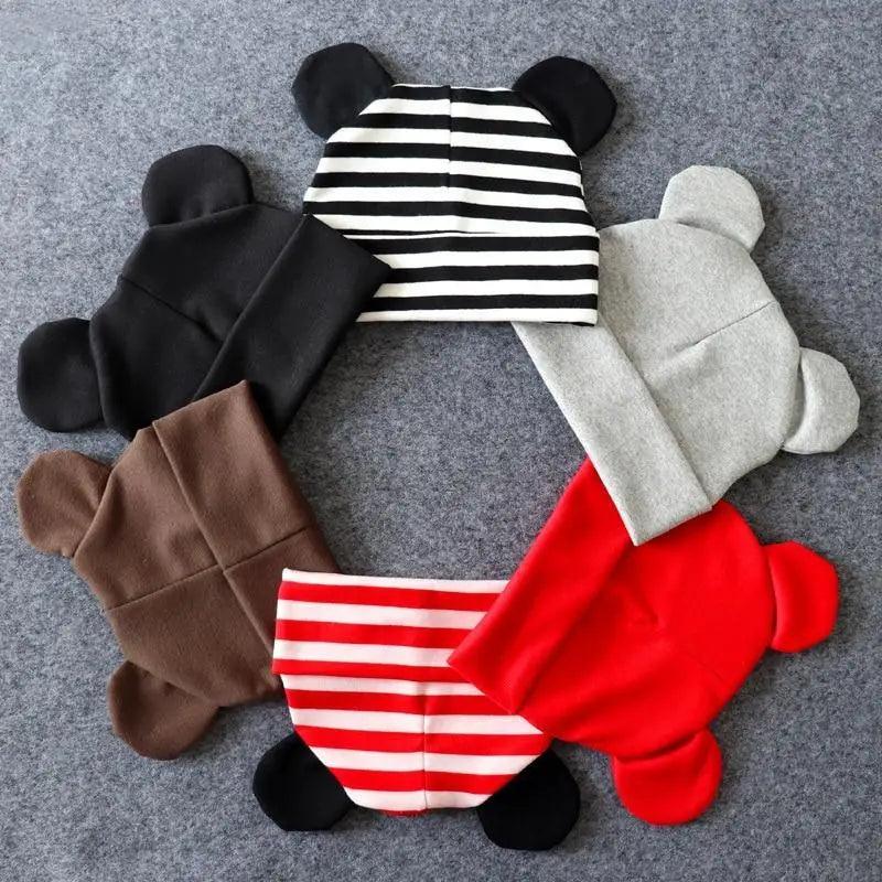 Cute Baby 0-12M Hat With Ears Casual Style Kids Autumn Winter Hat Classic Boys And Girls Beanie