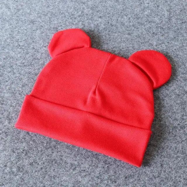 Cute Baby 0-12M Hat With Ears Casual Style Kids Autumn Winter Hat Classic Boys And Girls Beanie