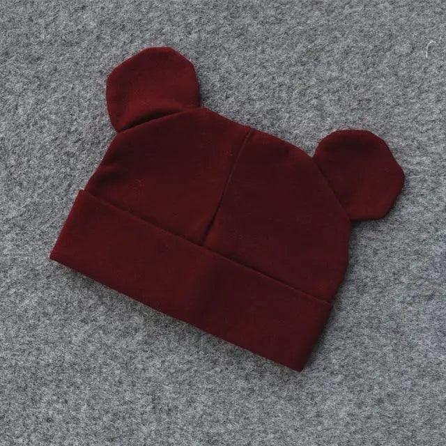 Cute Baby 0-12M Hat With Ears Casual Style Kids Autumn Winter Hat Classic Boys And Girls Beanie