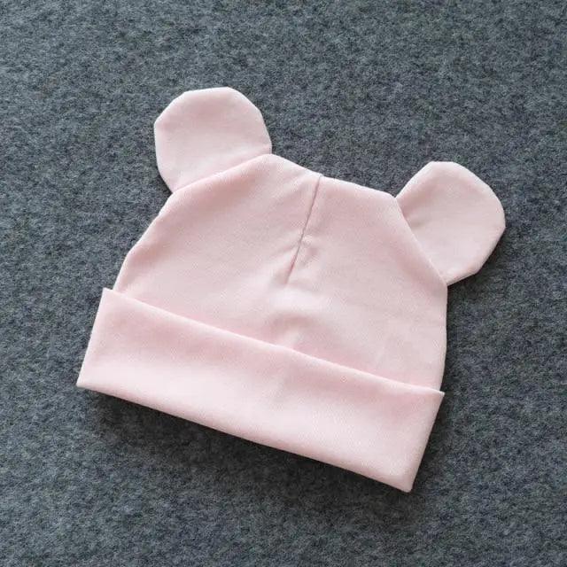 Cute Baby 0-12M Hat With Ears Casual Style Kids Autumn Winter Hat Classic Boys And Girls Beanie