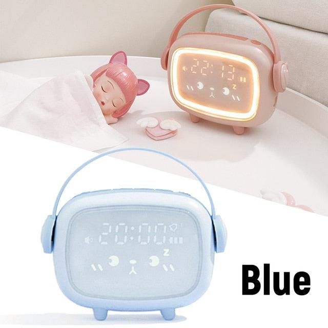 Cute Night Light Alarm Clock Timing Countdown Alarm Clock Kids Alarm Clock Pink for Girls Bedroom Ok to Wake Children's Sleep Trainer Wake Up Light & Night Light LED Smart Kids Alarm Clock Night Light For Home Decor