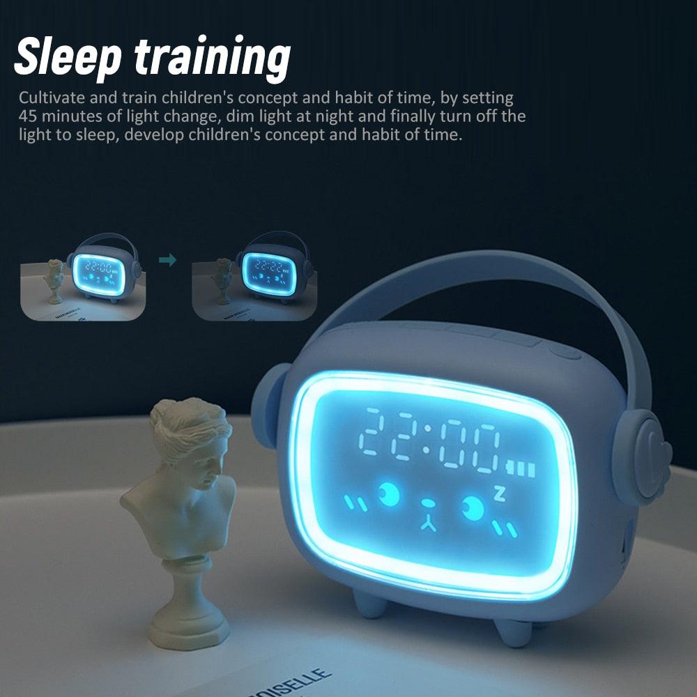 Cute Night Light Alarm Clock Timing Countdown Alarm Clock Kids Alarm Clock Pink for Girls Bedroom Ok to Wake Children's Sleep Trainer Wake Up Light & Night Light LED Smart Kids Alarm Clock Night Light For Home Decor