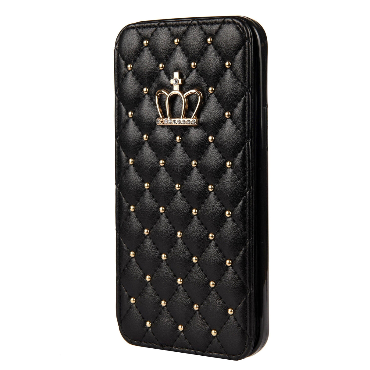 Cute Pink Wallet Flip Leather Phone Case For iPhone 14 13 12 Pro Max 11 Xr Xs X Cute Crown Cover For 7 8 Plus Card Shock Absorption Card Pocket Pocket Full Protection Horizontal Stand Function Leather Phone Case