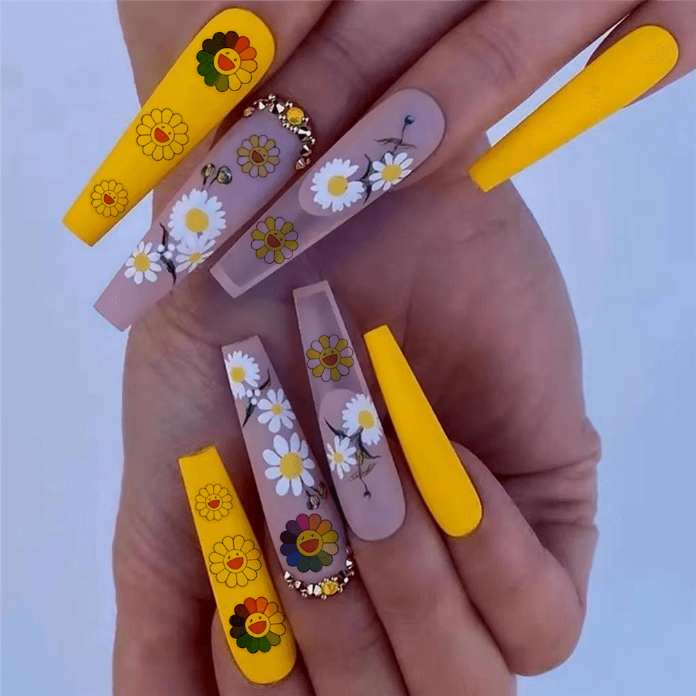 Cute rabbit Cute cat Japanese Justice Girl 3D Back Glue Nail Sticker Nail Decoration Nail Art Nail Ornament Self Adhesive Nail Decals for Nail Art Decoration Including Hearts Stars Letters Bowknot Leaves Flowers Plants Fruits Butterflies for Woman