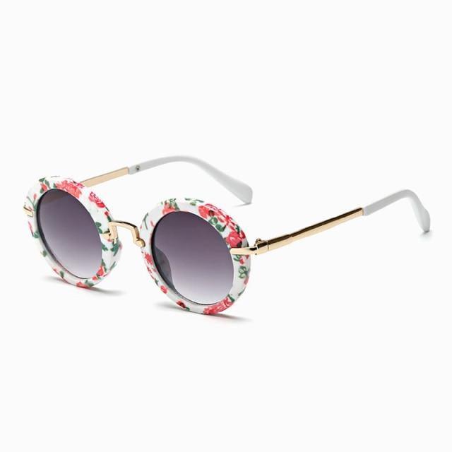 Cute Round Polarized Sunglasses for Kids Girls Boys UV400 Protection Fashionable & Children's Sunglasses New Cute Baby Round Frame & Colorful Sunshade Mirror For Kids