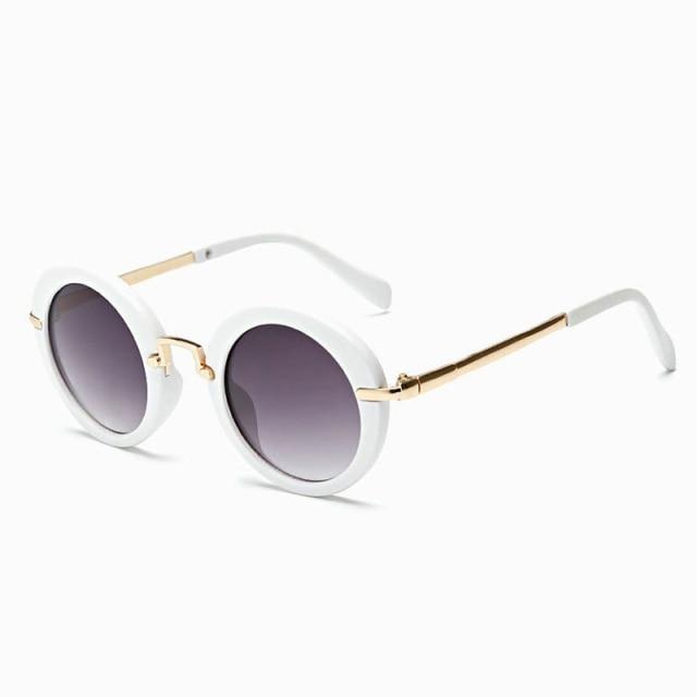 Cute Round Polarized Sunglasses for Kids Girls Boys UV400 Protection Fashionable & Children's Sunglasses New Cute Baby Round Frame & Colorful Sunshade Mirror For Kids