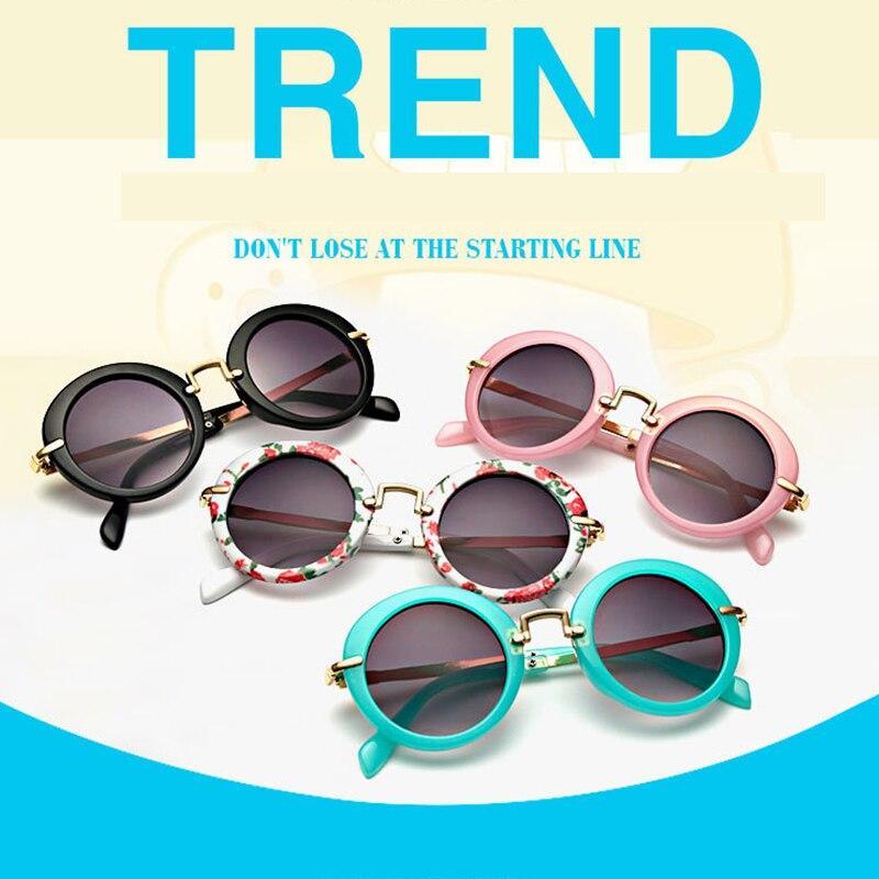 Cute Round Polarized Sunglasses for Kids Girls Boys UV400 Protection Fashionable & Children's Sunglasses New Cute Baby Round Frame & Colorful Sunshade Mirror For Kids