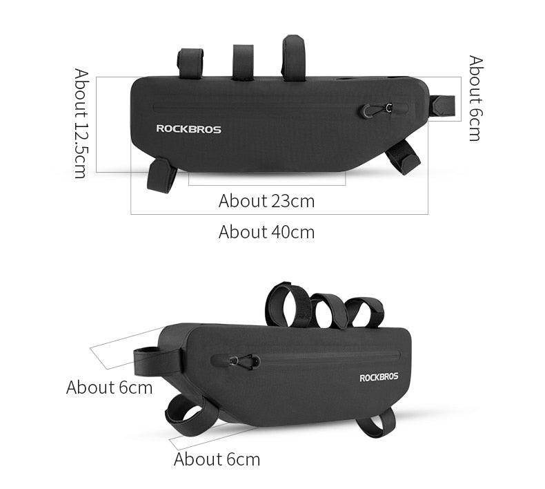 Cycling Bicycle Bags Top Tube Front Frame Bag Waterproof Road Dirt-resistant Bike Accessories Bags Bike Frame Bag Waterproof Bike Elegant Design Bag Bicycle Under Top Tube Bag Corner Pouch Storage Bag For Cycling Accessories