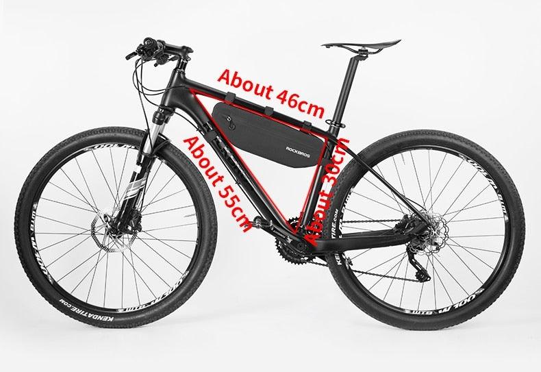 Cycling Bicycle Bags Top Tube Front Frame Bag Waterproof Road Dirt-resistant Bike Accessories Bags Bike Frame Bag Waterproof Bike Elegant Design Bag Bicycle Under Top Tube Bag Corner Pouch Storage Bag For Cycling Accessories
