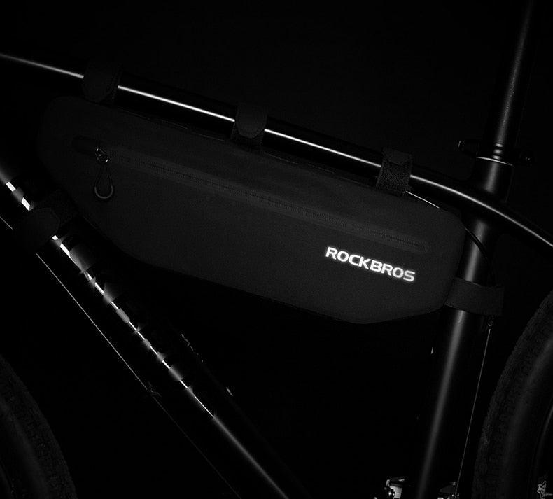Cycling Bicycle Bags Top Tube Front Frame Bag Waterproof Road Dirt-resistant Bike Accessories Bags Bike Frame Bag Waterproof Bike Elegant Design Bag Bicycle Under Top Tube Bag Corner Pouch Storage Bag For Cycling Accessories
