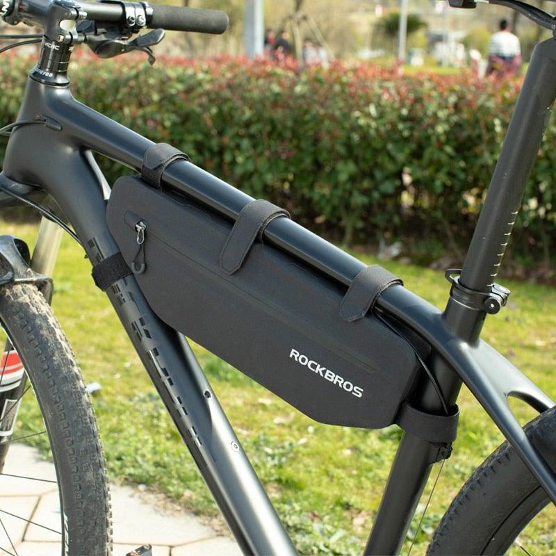Cycling Bicycle Bags Top Tube Front Frame Bag Waterproof Road Dirt-resistant Bike Accessories Bags Bike Frame Bag Waterproof Bike Elegant Design Bag Bicycle Under Top Tube Bag Corner Pouch Storage Bag For Cycling Accessories