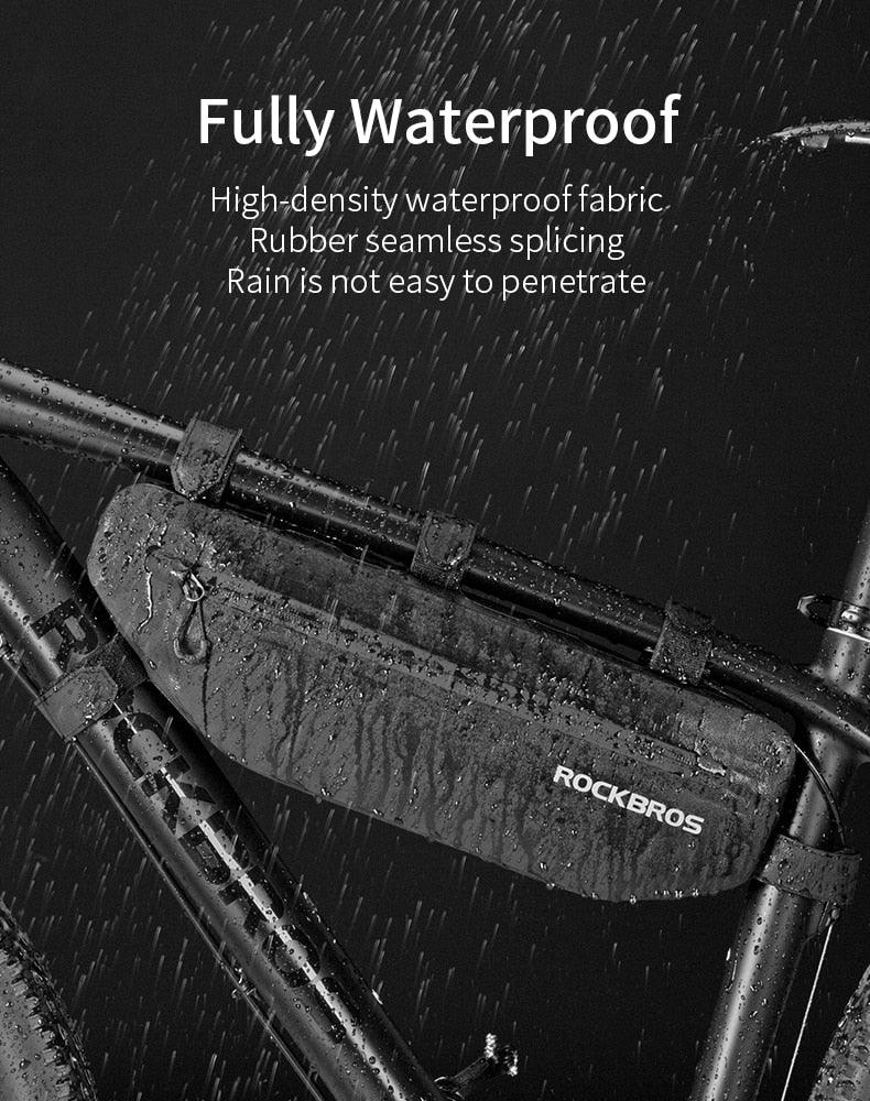 Cycling Bicycle Bags Top Tube Front Frame Bag Waterproof Road Dirt-resistant Bike Accessories Bags Bike Frame Bag Waterproof Bike Elegant Design Bag Bicycle Under Top Tube Bag Corner Pouch Storage Bag For Cycling Accessories