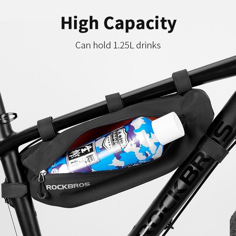 Cycling Bicycle Bags Top Tube Front Frame Bag Waterproof Road Dirt-resistant Bike Accessories Bags Bike Frame Bag Waterproof Bike Elegant Design Bag Bicycle Under Top Tube Bag Corner Pouch Storage Bag For Cycling Accessories